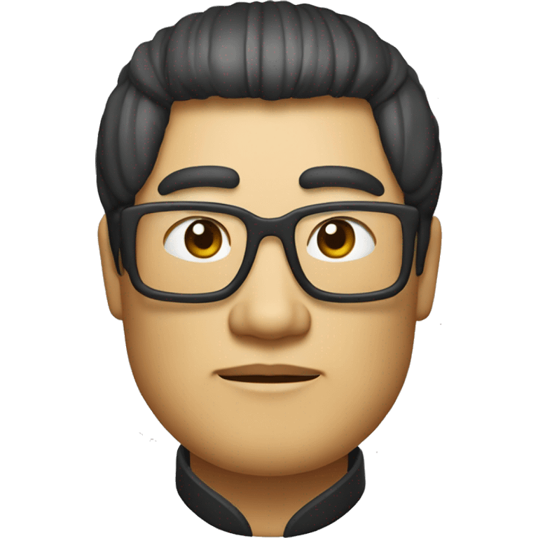 A portrait of Emperor Wu of Han, Liu Che, styled in Apple emoji art.   Cartoonish features with rounded shapes and bright colors,   resembling the style of Apple's emoji characters.   emoji