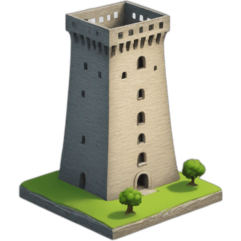 Tower 3D emoji