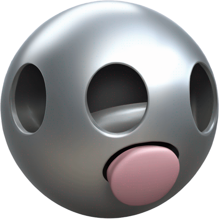 Metal Kirby ball with wheels emoji