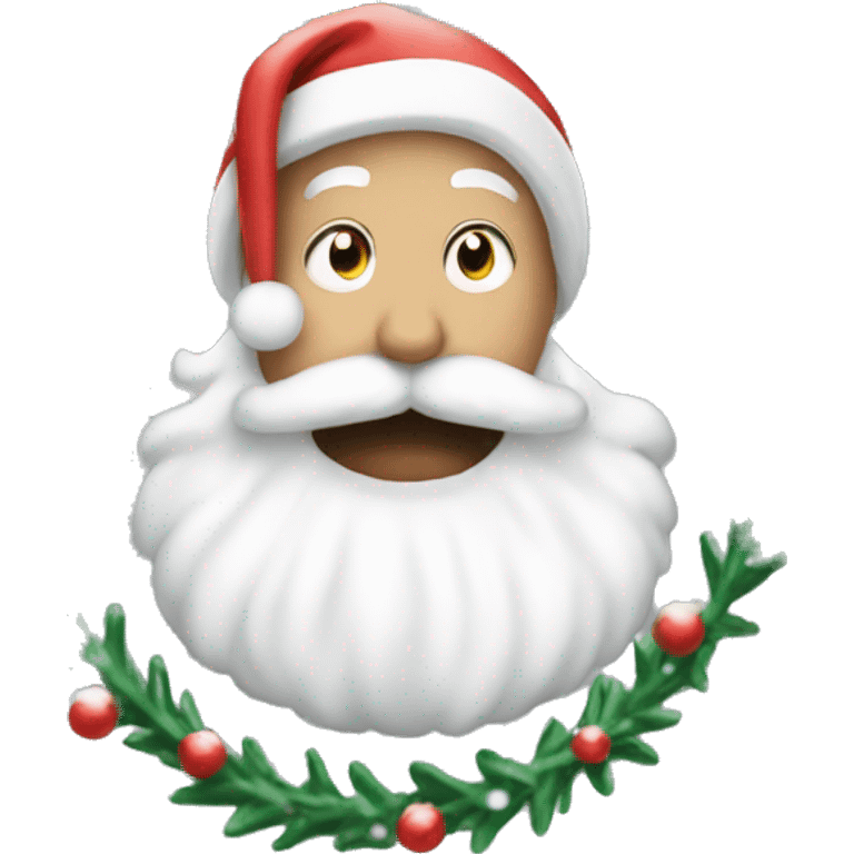 White Christmas vive emoji