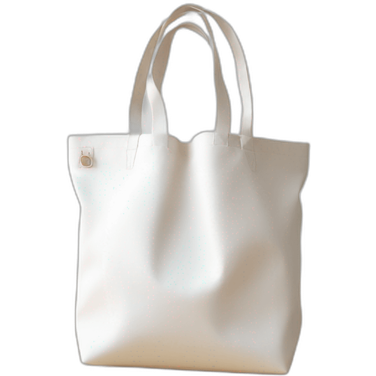 tote bag white emoji