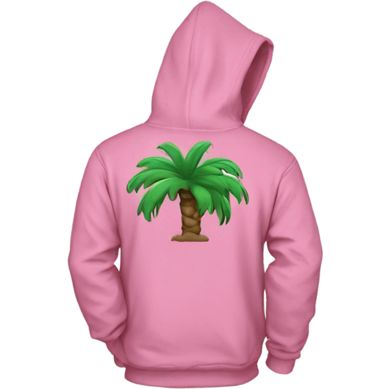 Pink puff palm hoodie  emoji