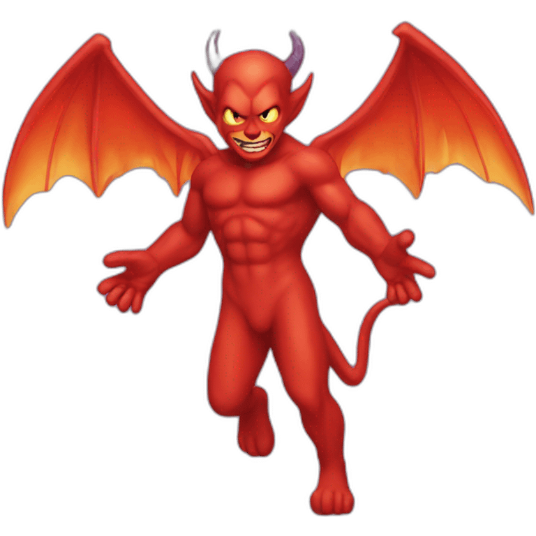 Diable sur ange emoji