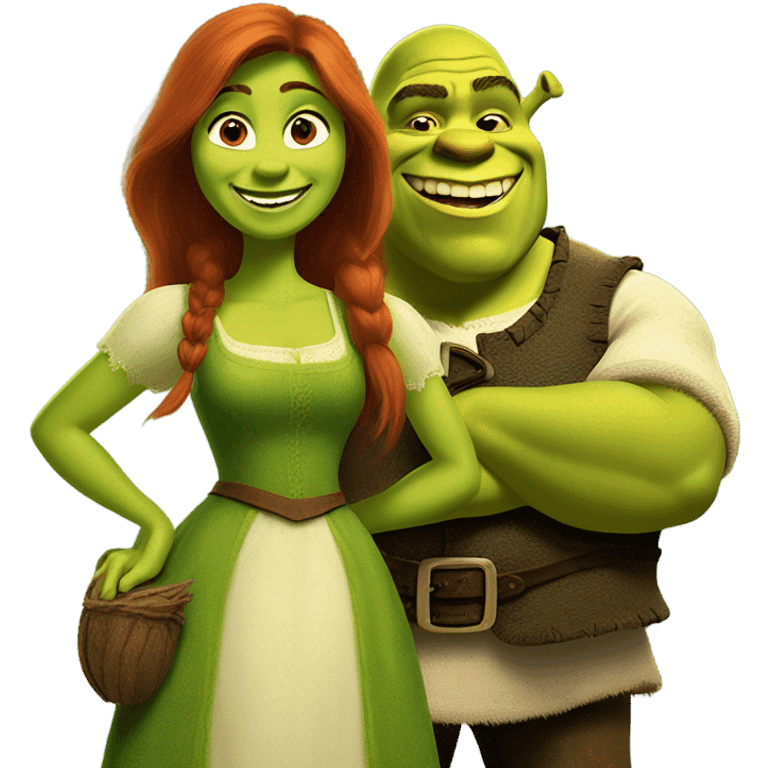 shrek fiona  emoji