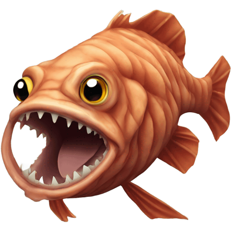 Scary monk fish emoji