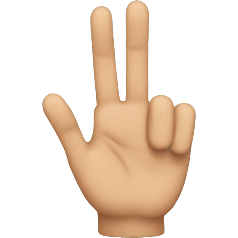 Three fingers emoji