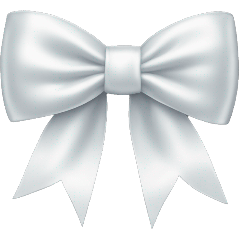 white satin bow emoji