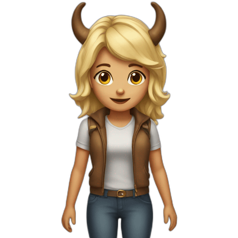 girl with horns emoji