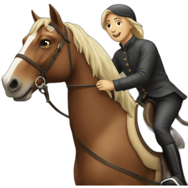 riding a horse emoji