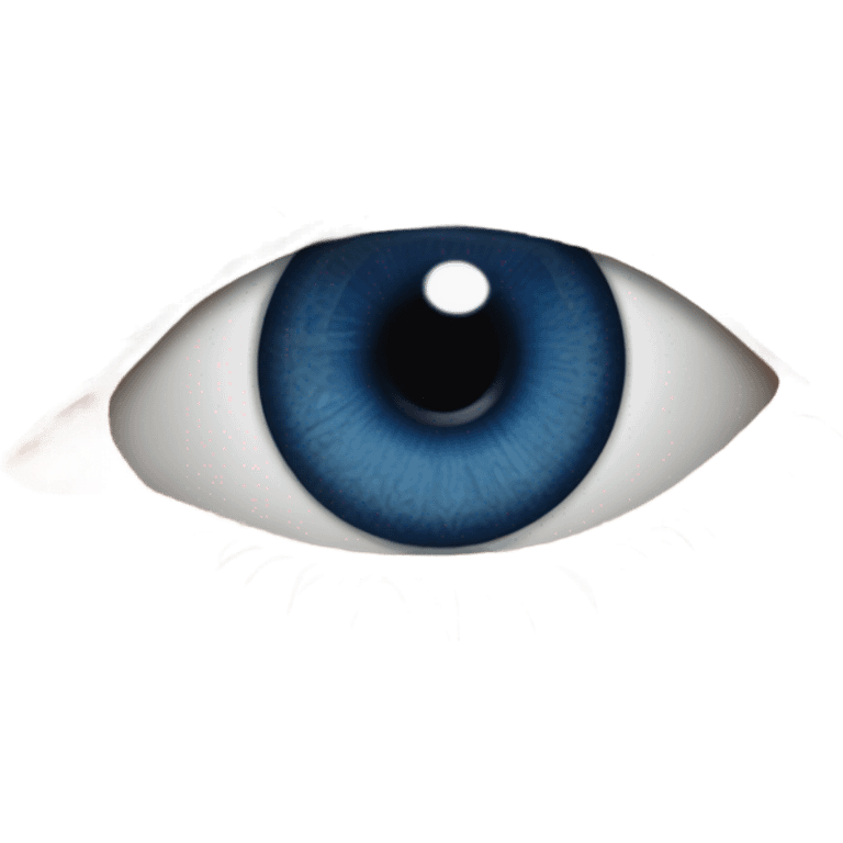 realistic dark blue eye emoji