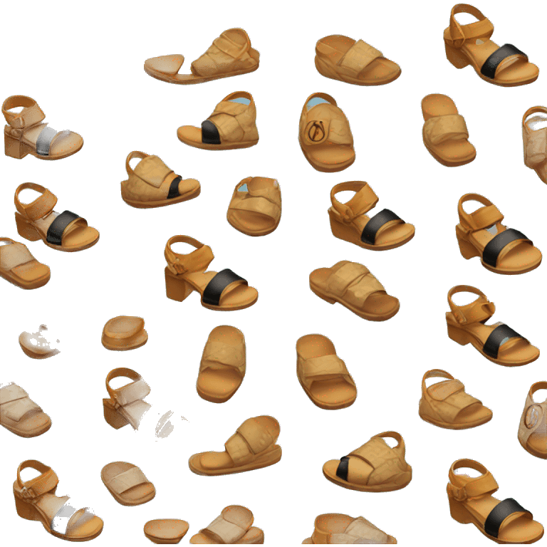 Louis Vuitton sandals emoji