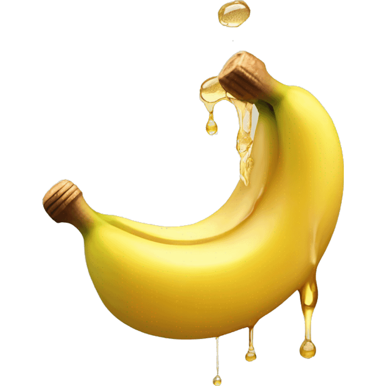 honey dripping from banana honey dripping from banana emoji