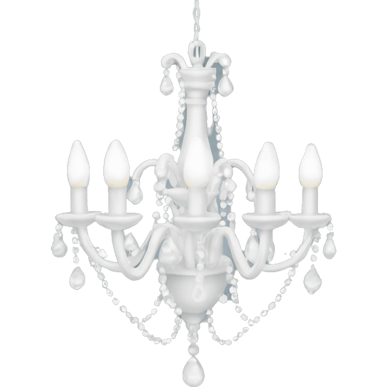 White chandelier emoji