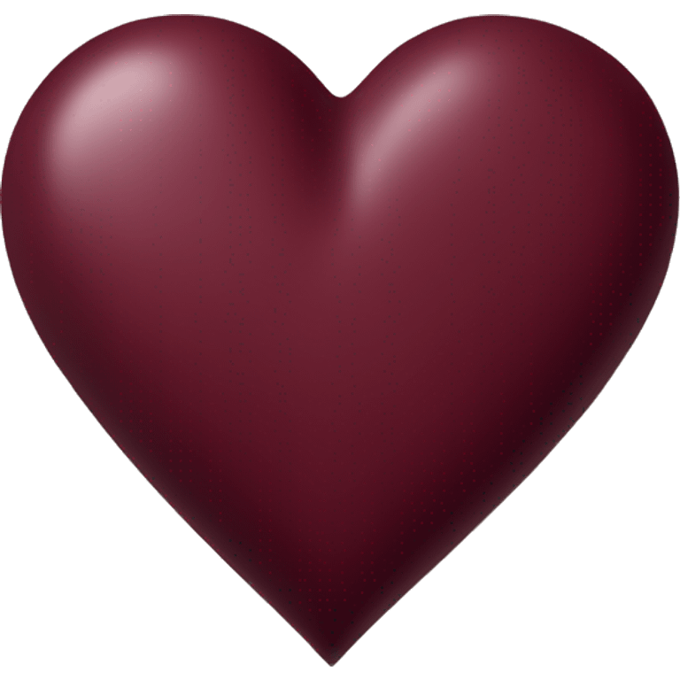 burgundy heart emoji