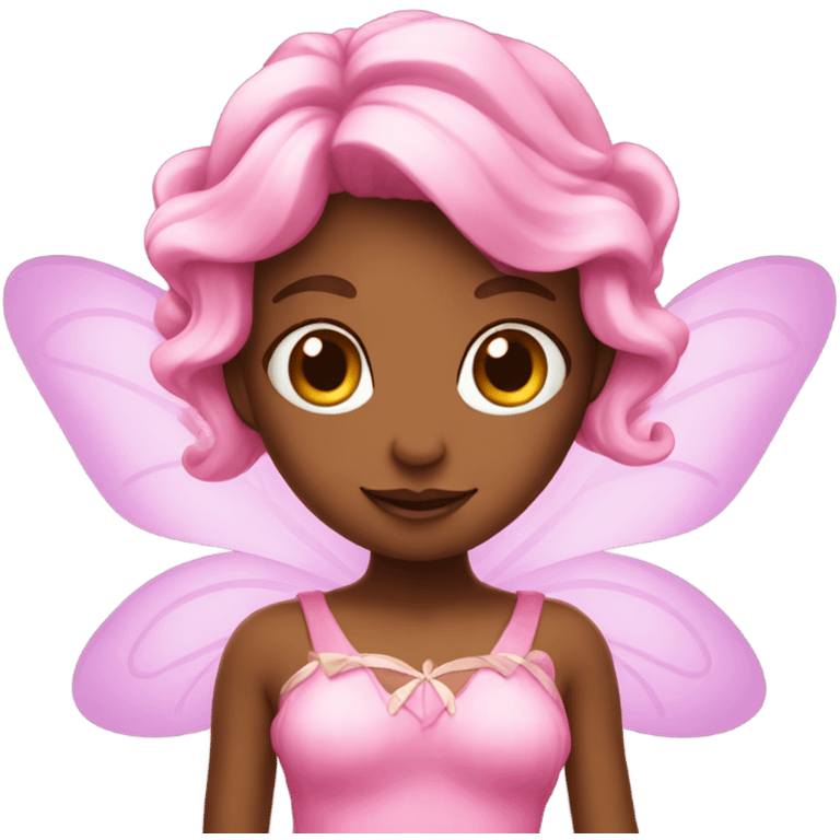 A pink fairy emoji