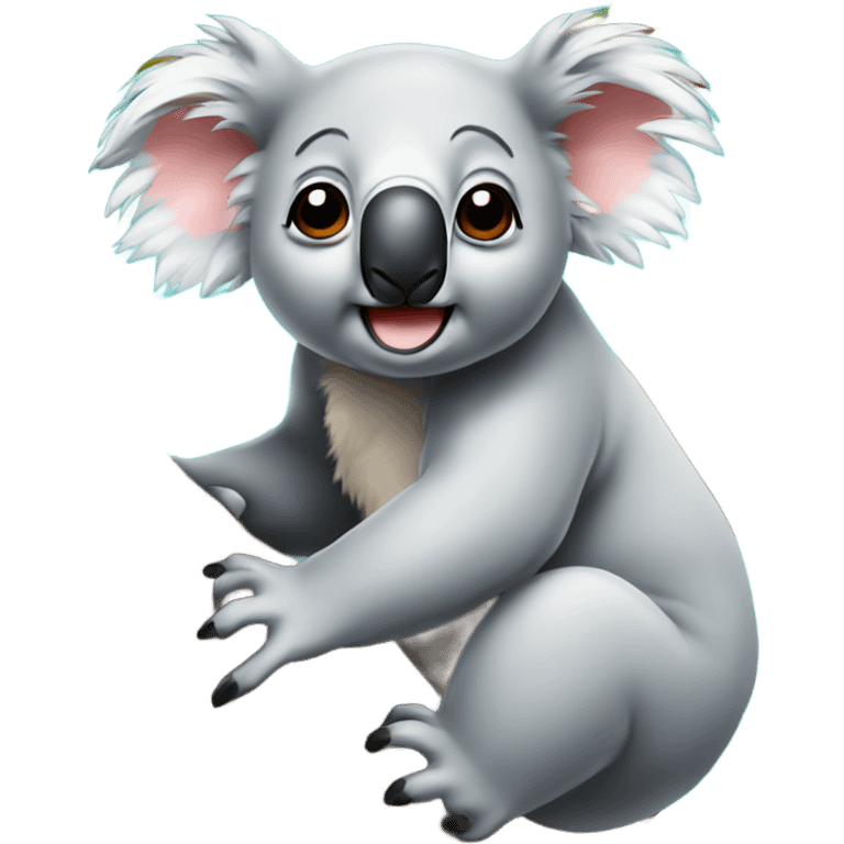 Koala on tree emoji