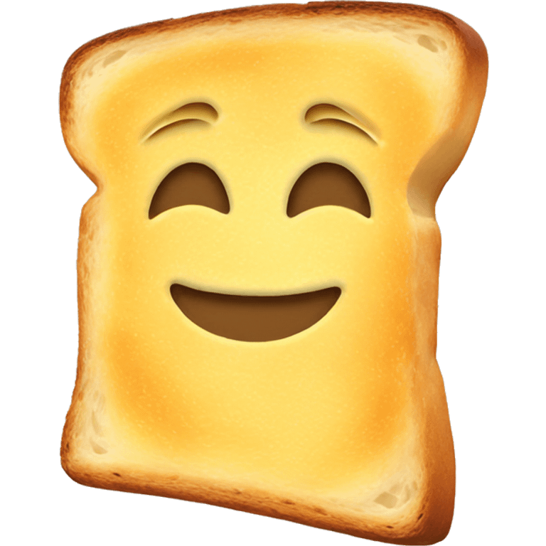 Cheesy toast emoji