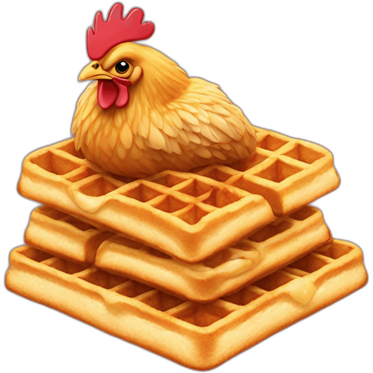 Chicken on Waffles emoji