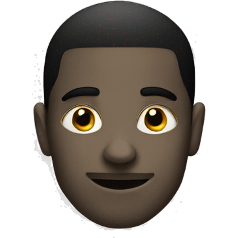 black circle half blended emoji