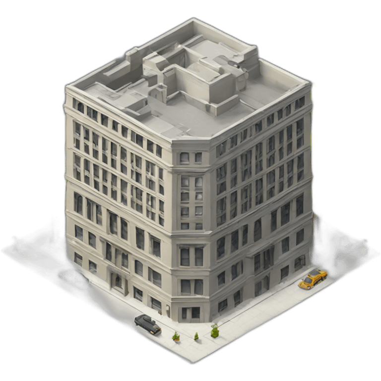 building model isometric new york emoji