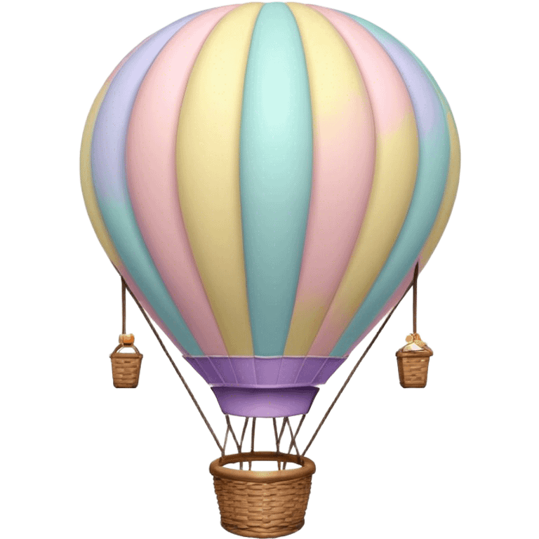 pastel hot air balloon  emoji