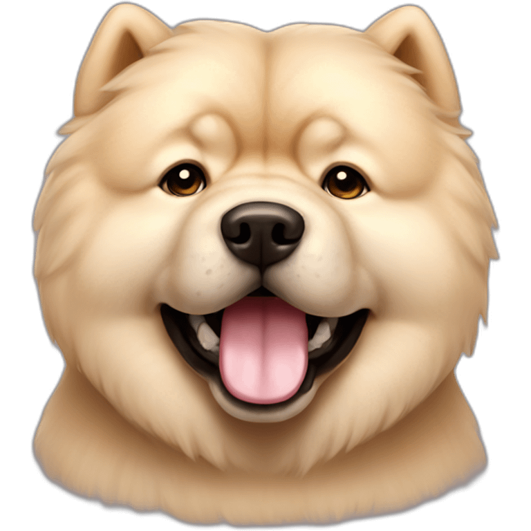 Cream Chow chow emoji