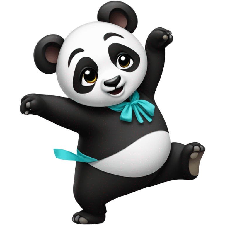 Dance panda emoji