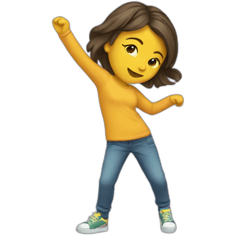 girl dab emoji