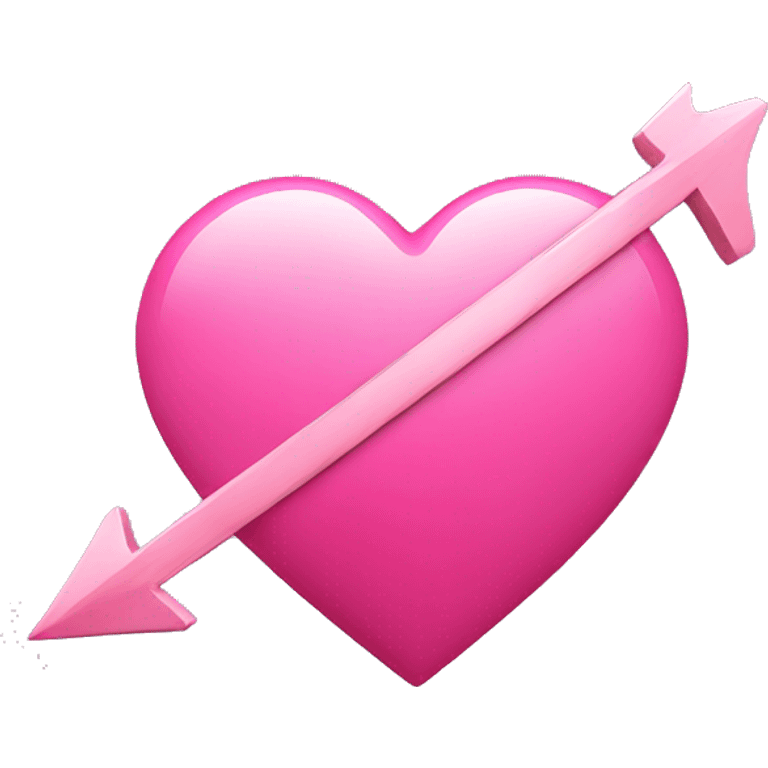 Pink heart with arrow going through  emoji