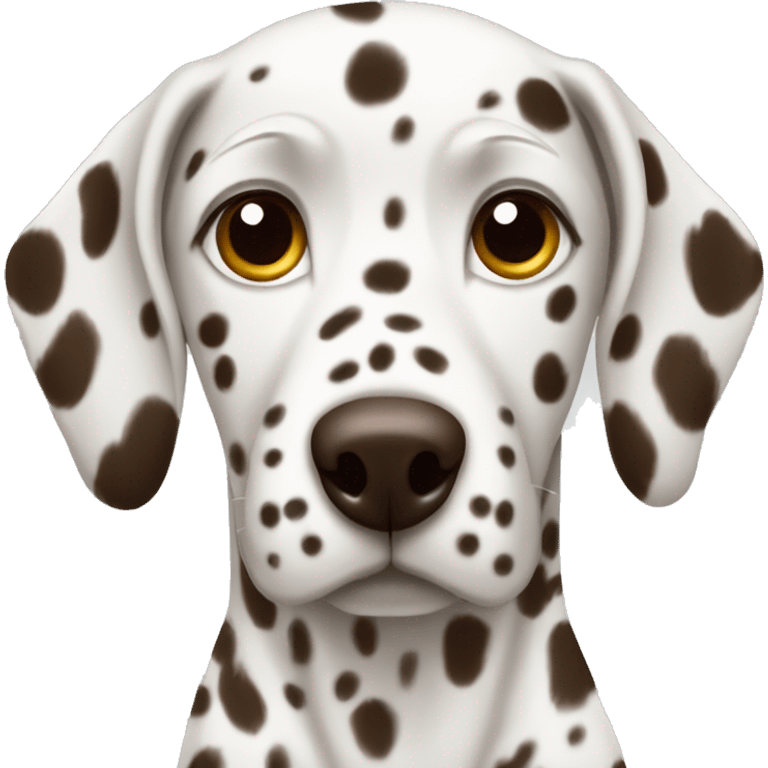 dalmatian with brown dots emoji