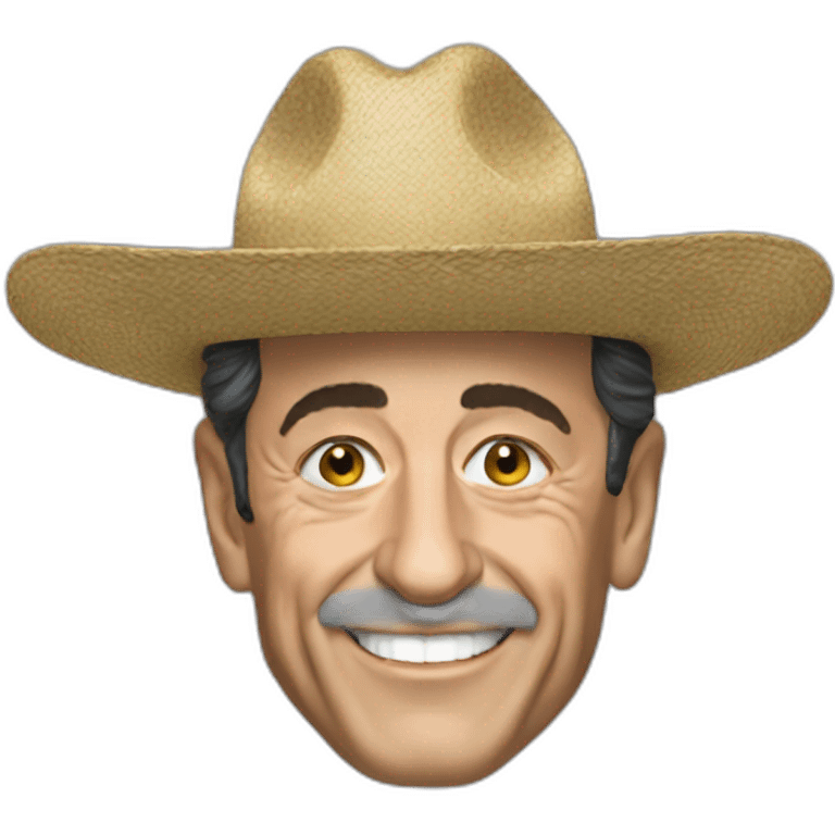 Sarkozy chapeau mexicain emoji