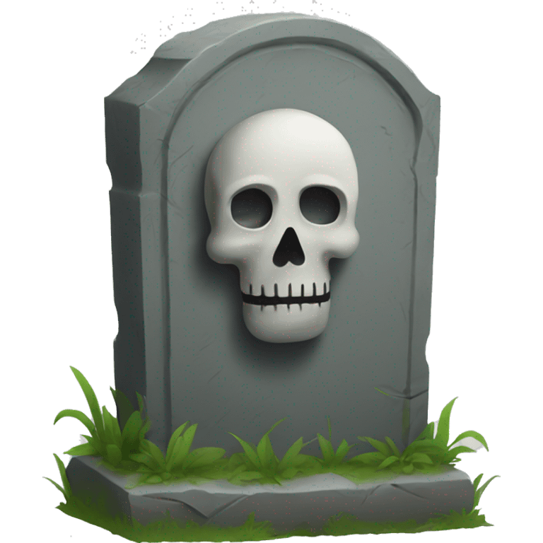 Grave front view emoji