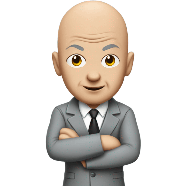 Dr. Evil with his hands crossed emoji