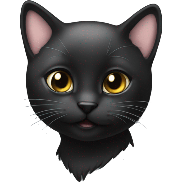 Chaton noir emoji