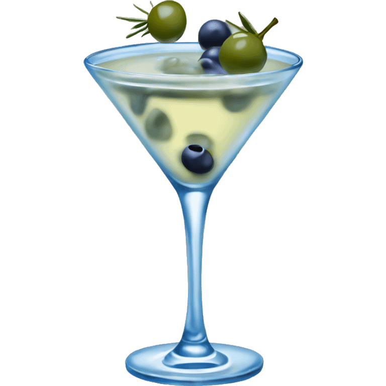 dirty martini with blue cheese olives  emoji