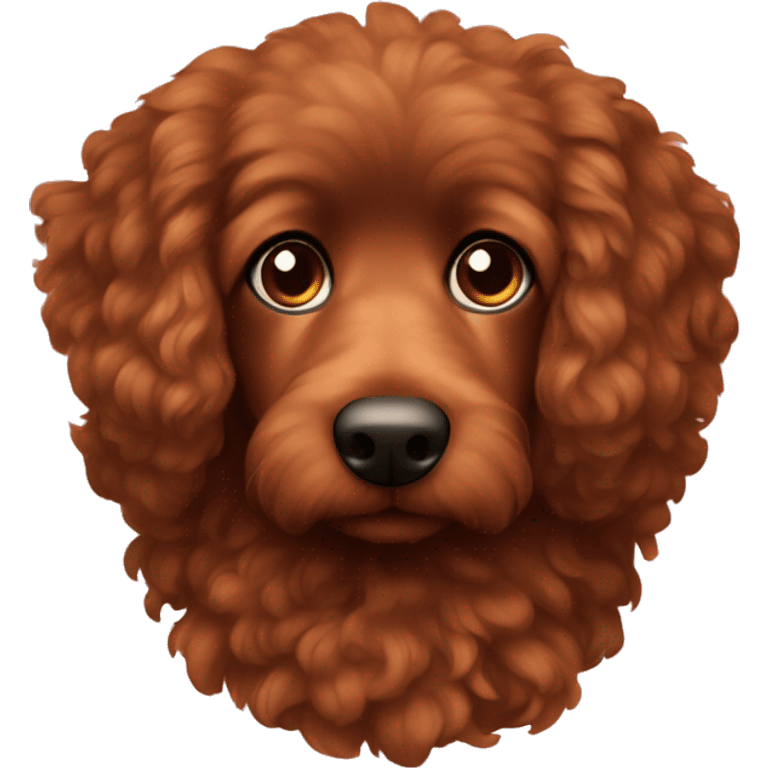 a brownish reddish german poddle emoji