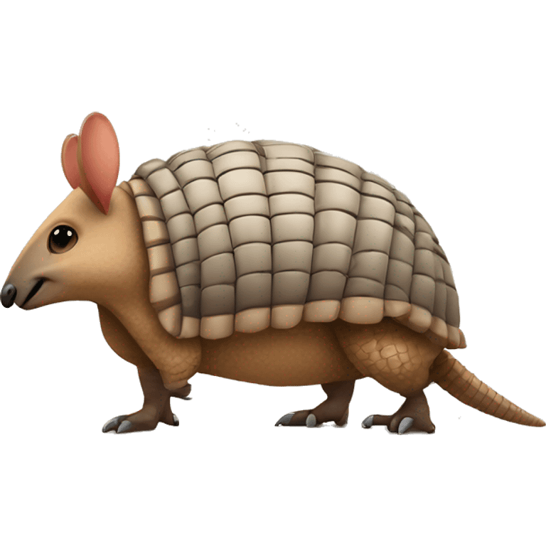 armadillo with a sign that says you’re beautiful  emoji