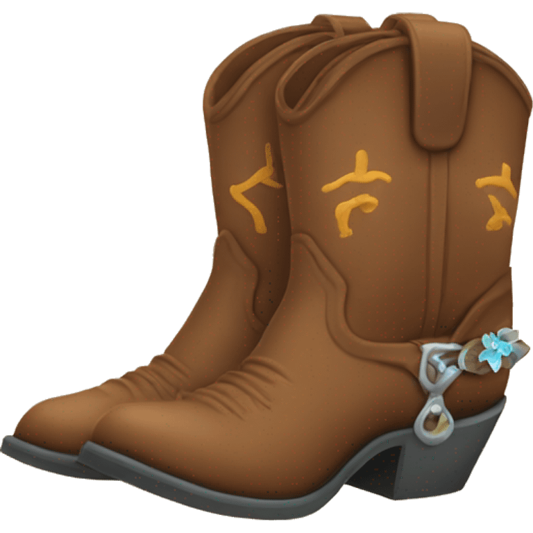 Cowgirl boots emoji