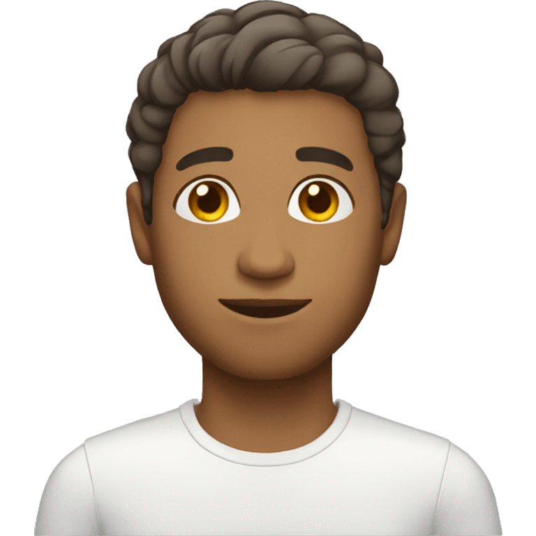 brown man full body short hair emoji