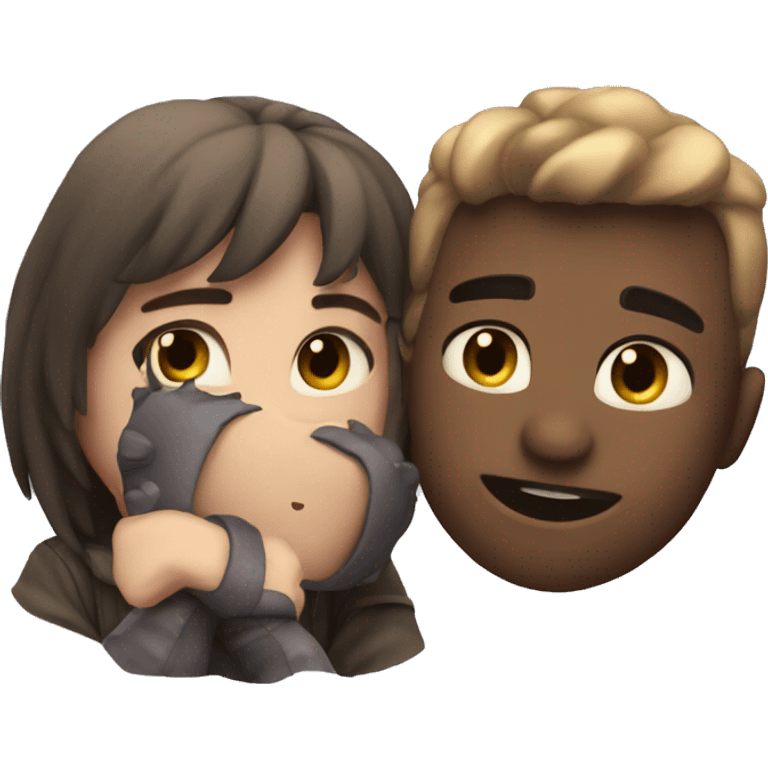 Two night fury in love emoji