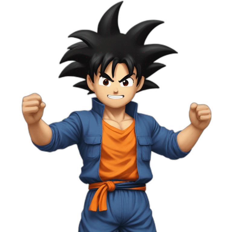 does goku clean nuts? emoji