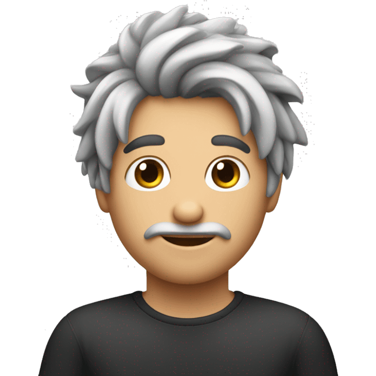 Ragazzo dai capelli neri con la mano sulla fronte  emoji