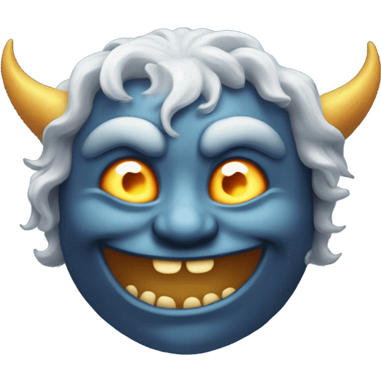 Happy moon demon emoji