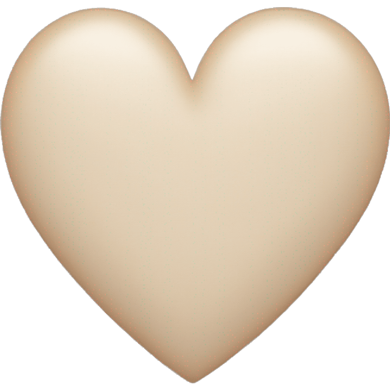 Neutral coloured heart emoji emoji