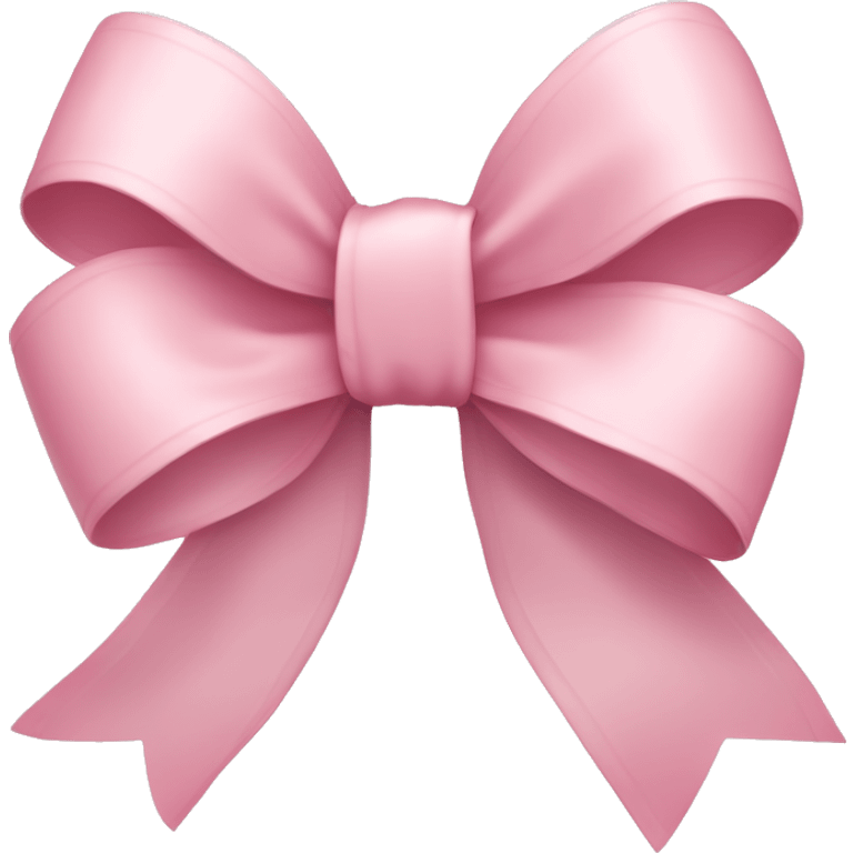 Pale pink ribbon bow emoji