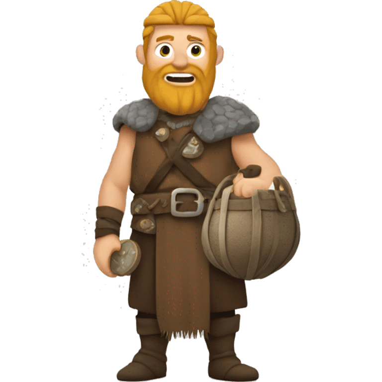 Viking with a bag of coins  emoji