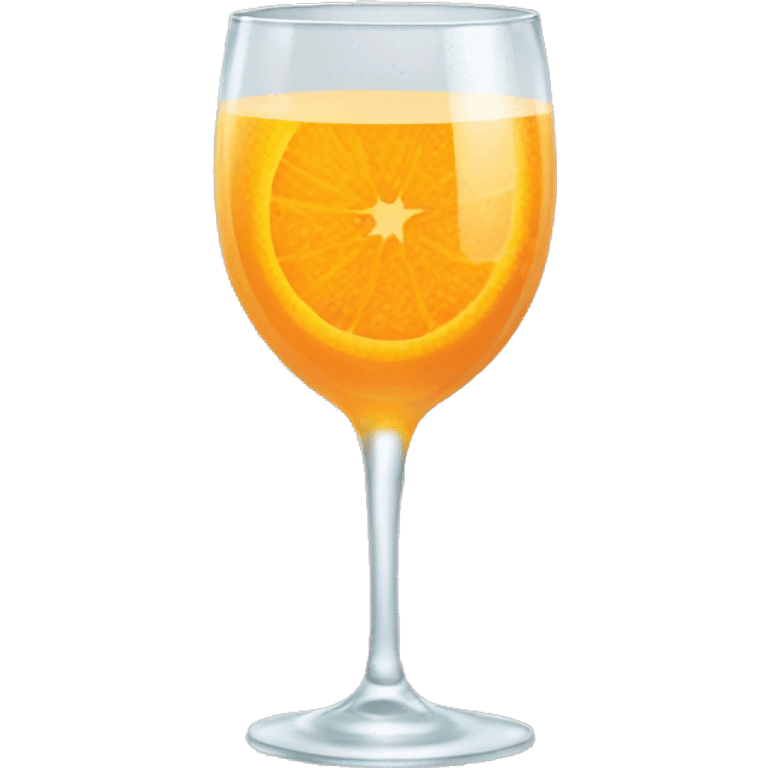 orange juice in a champagne glass emoji