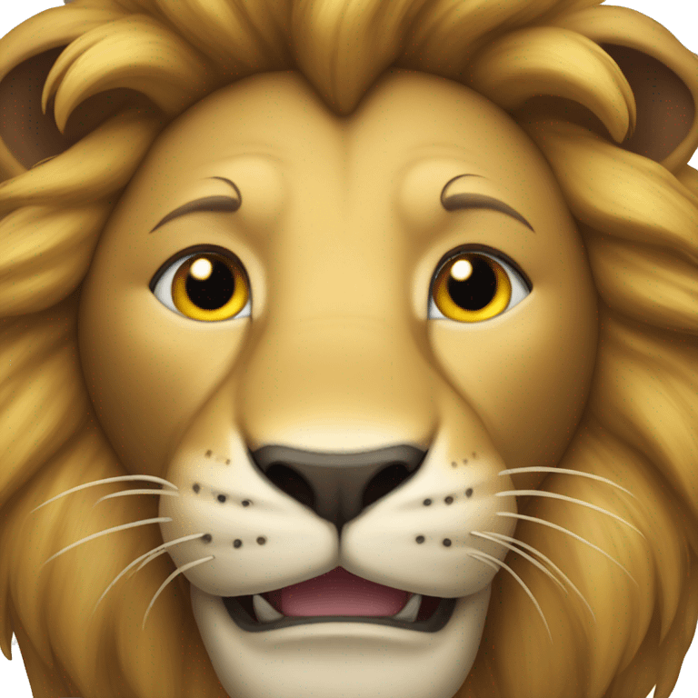 lion head smile emoji