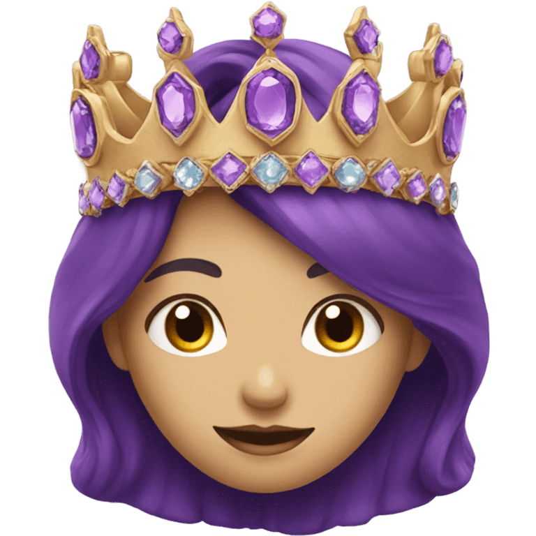 Purple crown emoji