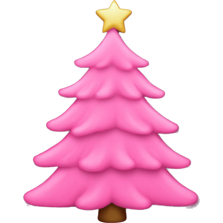 pink christmas tree emoji